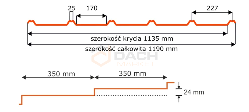 Blachodachówka modułowa płaska AVALINE LEVEL