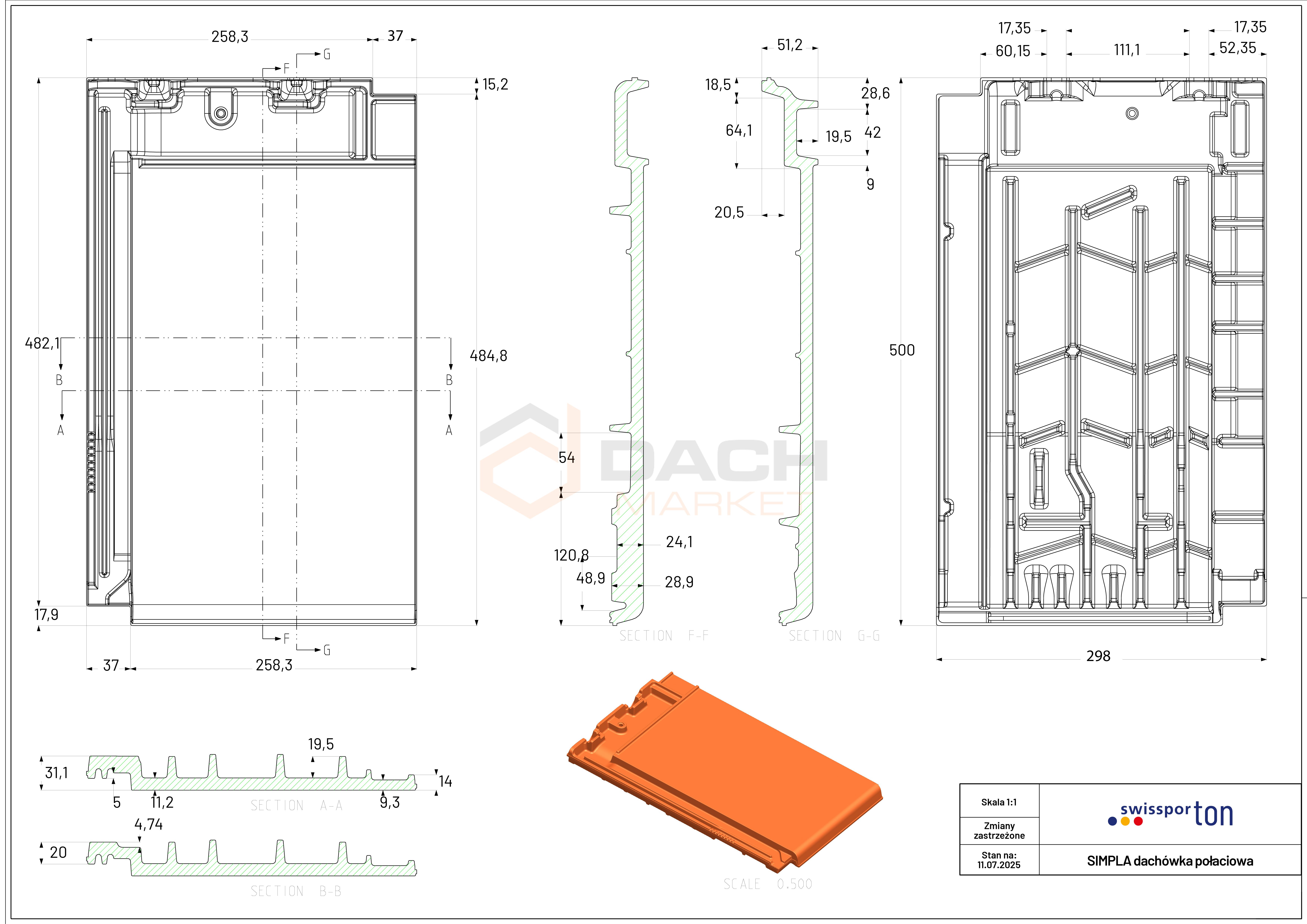 Dachówka ceramiczna SwissporTON SIMPLA